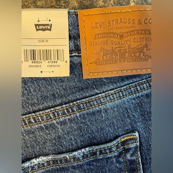 NWT LEVI’S RIBCAGE STRAIGHT ANKLE JEANS BLUE SIZE 16W - Picture 9 of 11